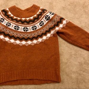 Fairisle Sweater Oversized